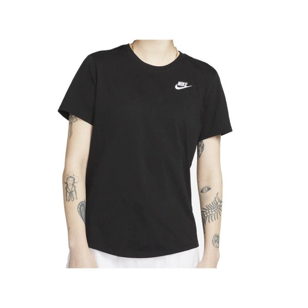 NIKE Sportswear Club Essentials T-Shirt Damen schwarz