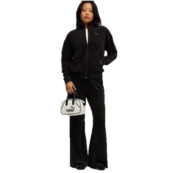 PUMA Velour Rib Relaxed Suit Damen schwarz - Bild 1