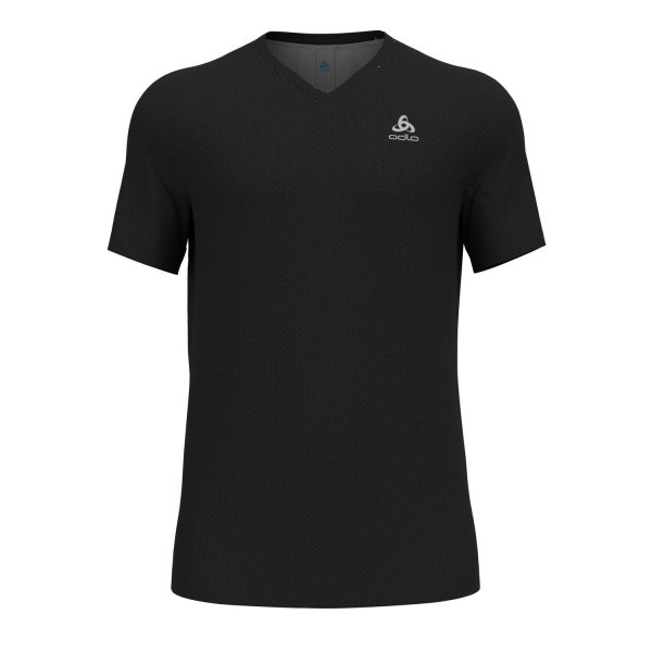 ODLO V-Neck S/S F-Dry T-Shirt Herren schwarz