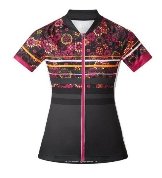 NAKAMURA Tiara Fahrrad-Trikot Damen schwarz