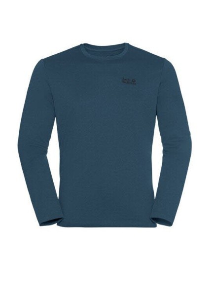 JACK WOLFSKIN Sky Thermal Langarmshirt Herren blau