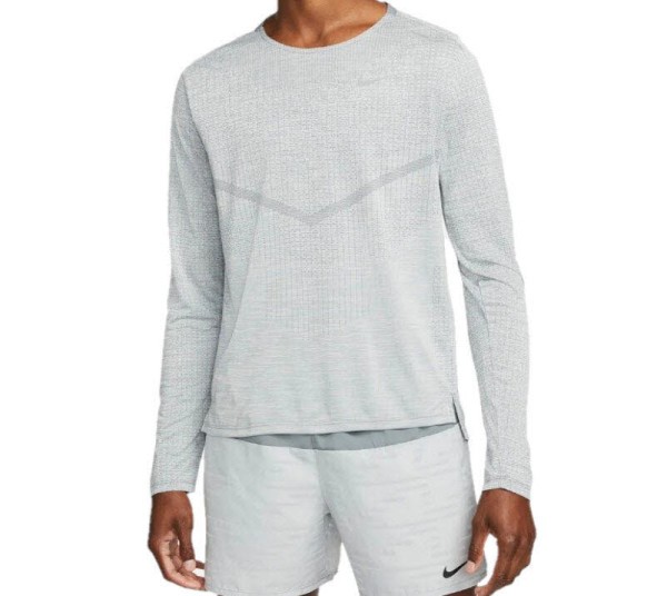 NIKE Dfadv Techknit Ultra Langarmshirt Herren grau - Bild 1