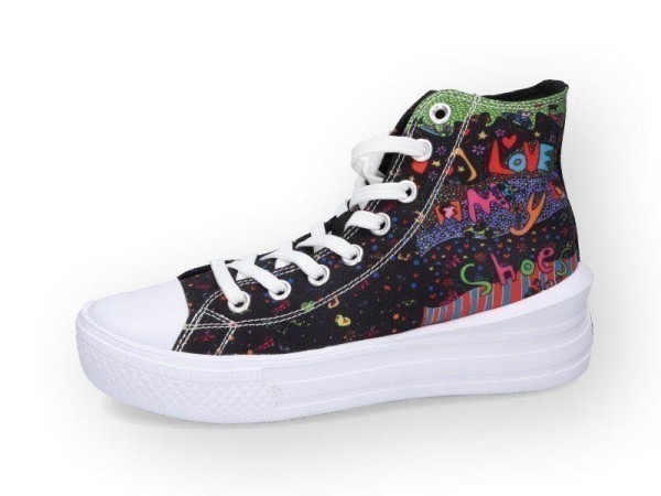 DOCKERS Sneaker High Damen Schwarz