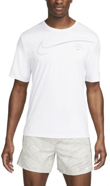 NIKE Df Uv Run Dvn Miler Gx Ss T-Shirt Herren weiss