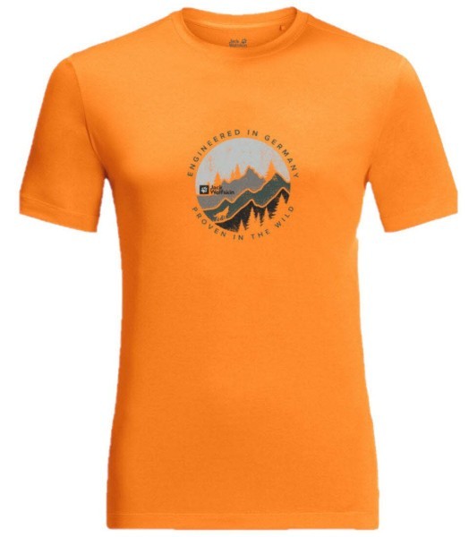JACK WOLFSKIN Jack Wolgskin Hiking S/S T-Shirt Herren orange