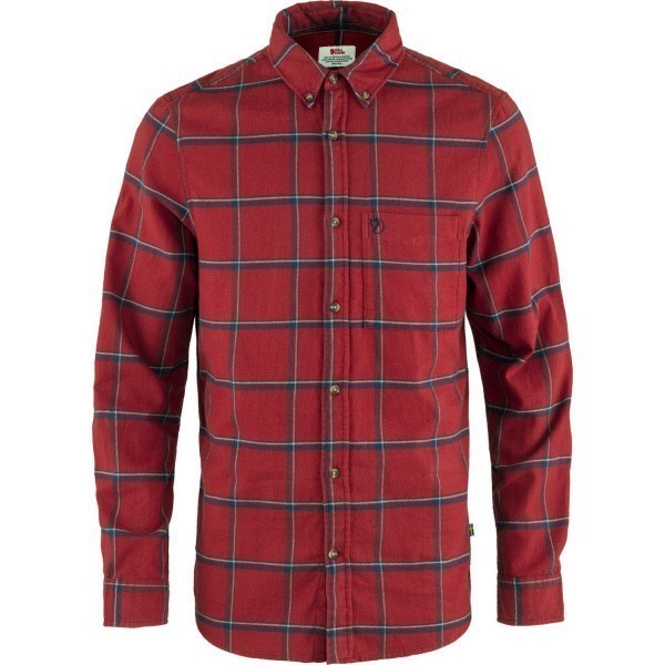 FJÄLLRÄVEN Fjällräven Övik Heavy Flannel Hemd Herren rot