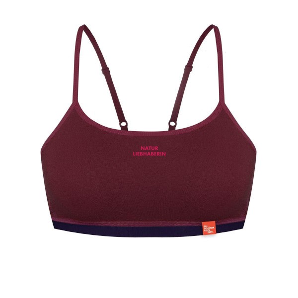 EIN SCHÖNER FLECK ERDE Ein schöner Fleck Erde Naturliebhaberin Bustier Damen rot