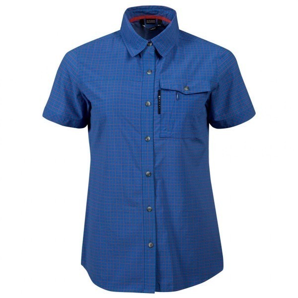 HALTI Leiri Check T-Shirt Damen blau