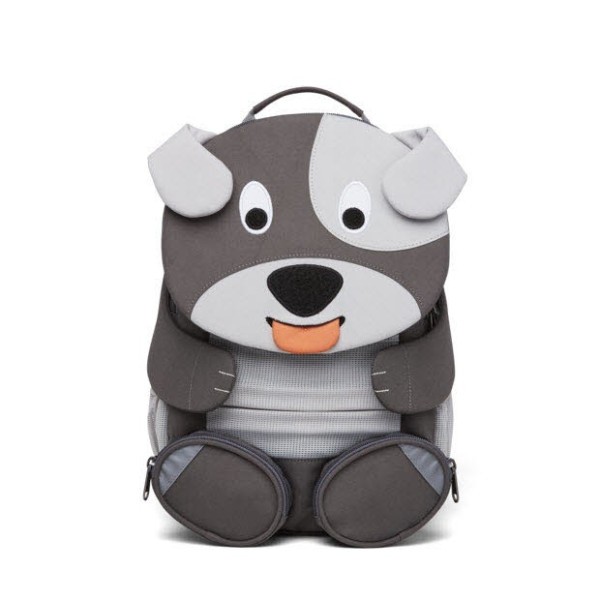 AFFENZAHN Großer Freund Hund Rucksack Kinder grau - Bild 1