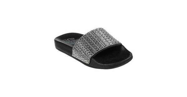 SKECHERS Pop Ups Badelatsche Schuhe schwarz - Bild 1