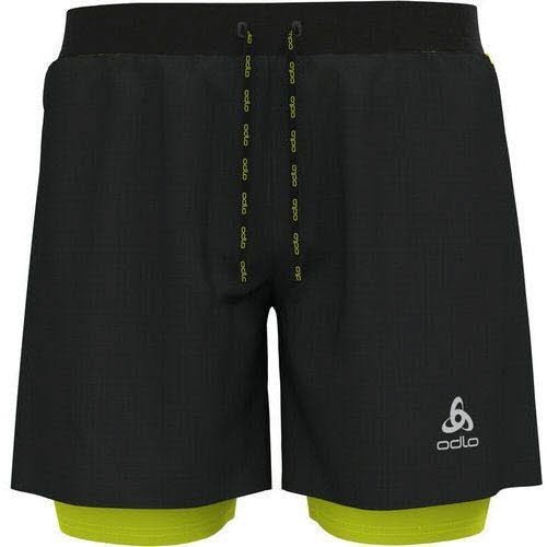ODLO 2-in-1 Axalp Trail 6 Inch Shorts Herren schwarz