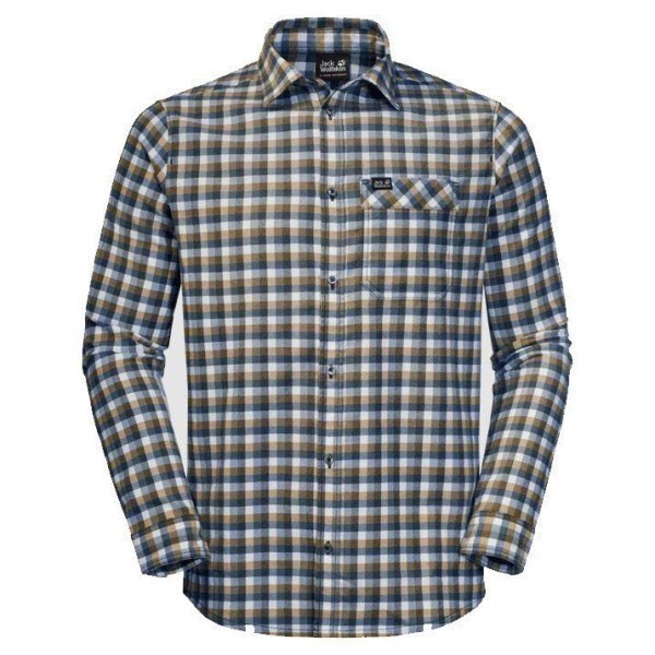 JACK WOLFSKIN River Town Hemd Herren blau