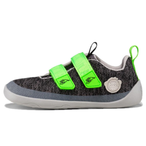 AFFENZAHN Happy Panther Barfußschuh Kinder grau