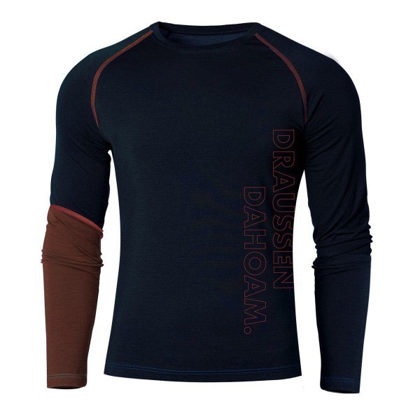 EIN SCHÖNER FLECK ERDE Ein schöner Fleck Erde Draussen zu Hause Langarmshirt Herren blau