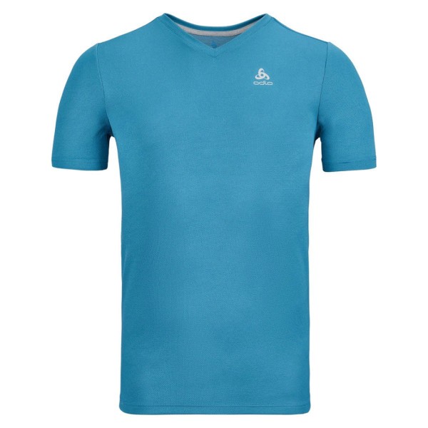 ODLO T-Shirt S/S F-Dry V-Neck-Shirt Herren blau