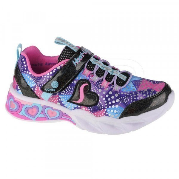 SKECHERS SWEETHEART LIGHTS SCHUHE KINDER schwarz Mädchen