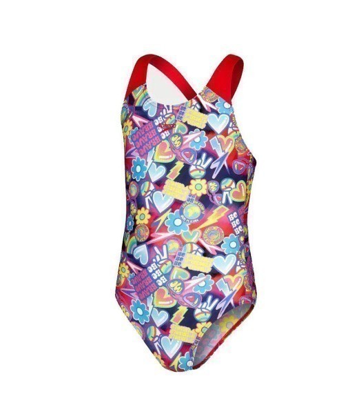 SPEEDO Digi Alv Spbk Jf Blue/Pink Badeanzug Kinder rot