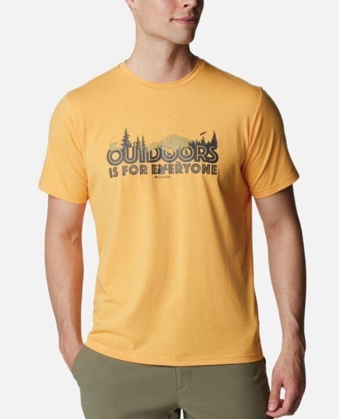 COLUMBIA SPORTSWEAR Columbia Men's Sun Trek Short Sleeve Graphic T-Shirt Herren gelb