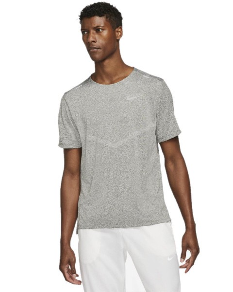 NIKE Df Rise 365 Ss T-Shirt Herren grau