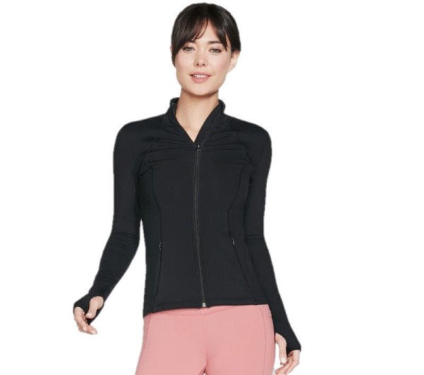 SKECHERS Gowalk Mesh Jacke Damen schwarz - Bild 1
