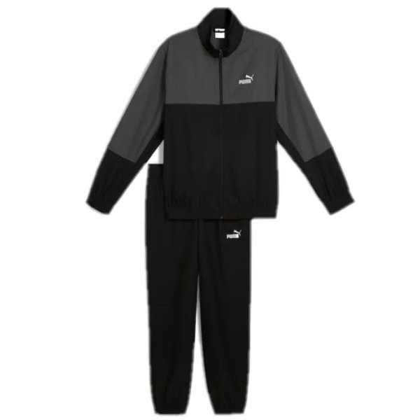PUMA Woven Colorblock Tracksuit Herren schwarz
