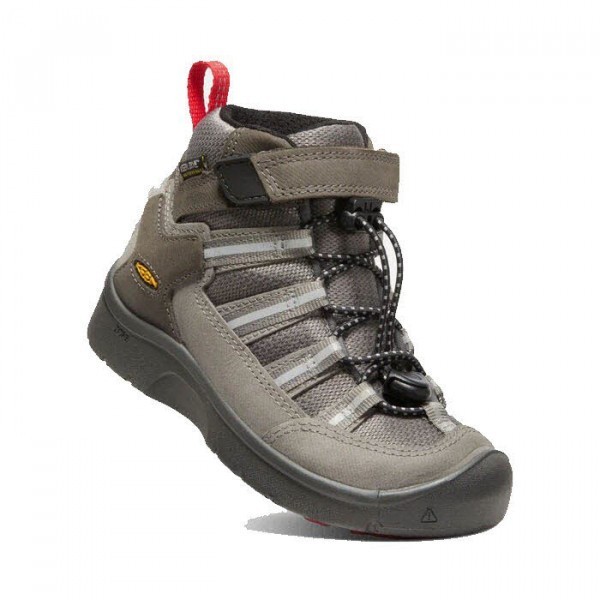 KEEN HIKEPORT 2 SPORT MID WP C-MAGNET/CHILI P SCHUHE KINDER grau