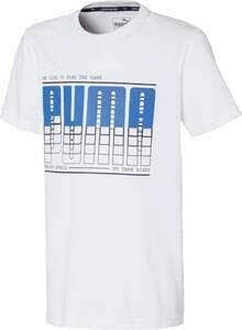 PUMA Active Sports Graphic Tee T-Shirt Herren weiss