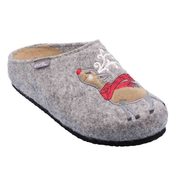 ARA Shoes Cosy Hausschuh Damen grau