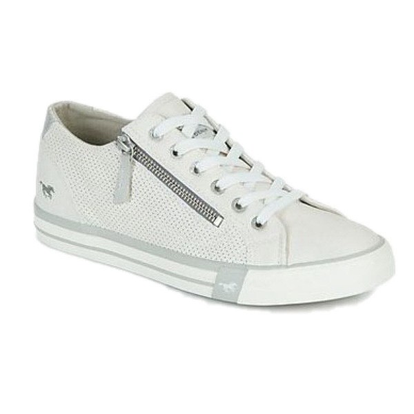 MUSTANG Freizeit Sneaker weiss
