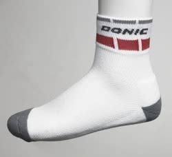 Donic Kurzsocke Alassio 3-er Pack weiß-rot