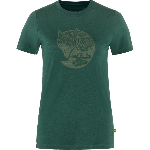 FJÄLLRÄVEN Fjällräven Abisko Wool Fox T-Shirt Damen grün - Bild 1