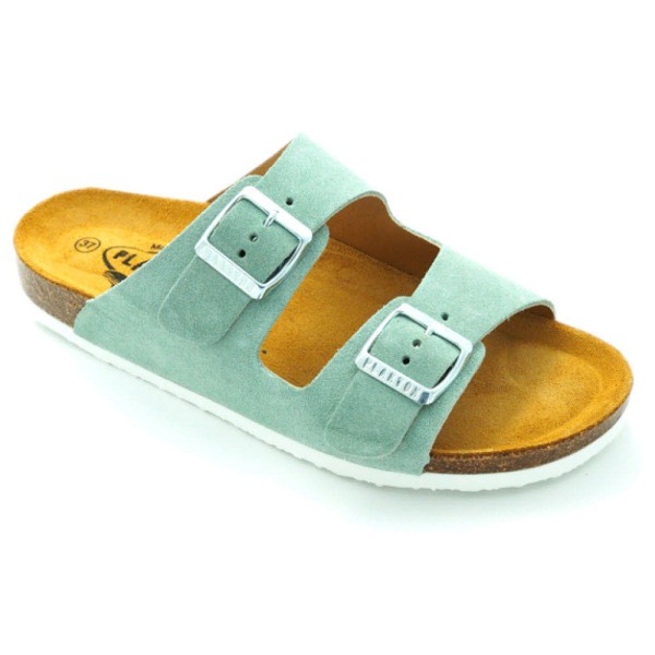 PLAKTON Afelpado Slipper Damen grün - Bild 1
