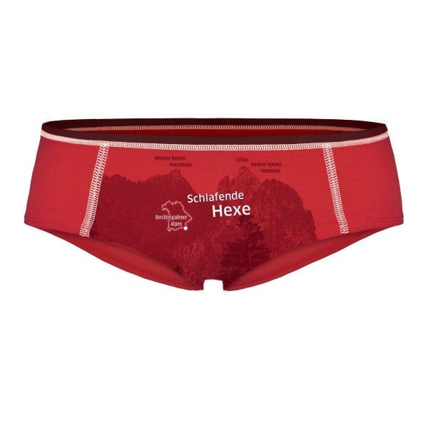 EIN SCHÖNER FLECK ERDE Ein schöner Fleck Erde Schlafende Hexe Unterhose Damen rot