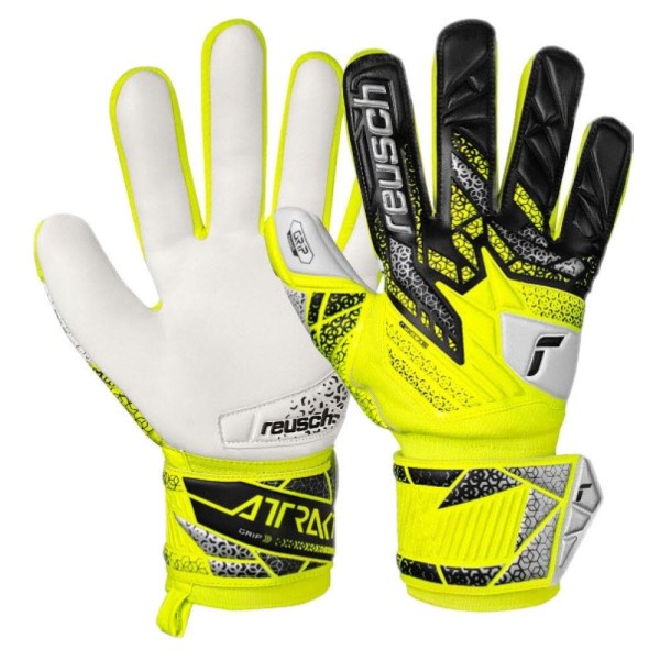 REUSCH Attrakt Grip Torwarthandschuhe gelb - Bild 1
