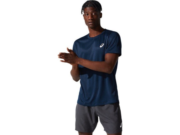 ASICS Core SS Top Herren blau