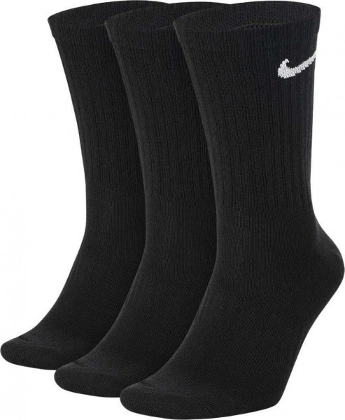 NIKE U NK EVERYDAY LTWT CREW 3PR 010 BLACK/WHITE Herren