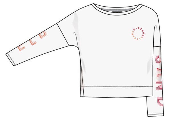 ELBSAND Anvor loose fit Sweatshirt Damen weiss