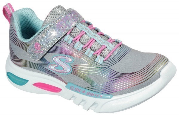 SKECHERS GLOW-BRITES SCHUHE KINDER grau Mädchen