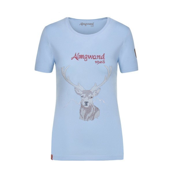 ALMGWAND Wildkirschalm T-Shirt Damen Blau