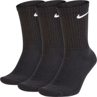 NIKE U NK Everyday Cush Crew 3PR Socken schwarz