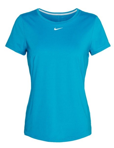 NIKE One Df Ss Slim T-Shirt Damen blau