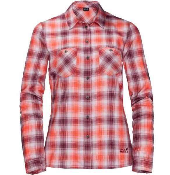 JACK WOLFSKIN Saru Shirt Damen rot