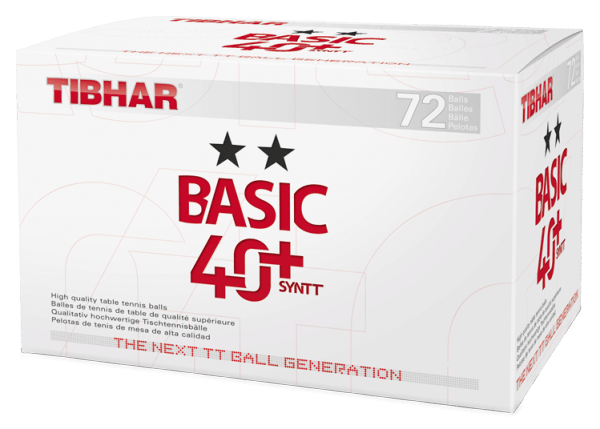 Tibhar Bälle Basic ** 40+ SynTT 72 - er Pack