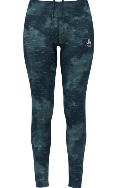 ODLO Zeroweight Print Reflec Leggings Damen blau - Bild 1