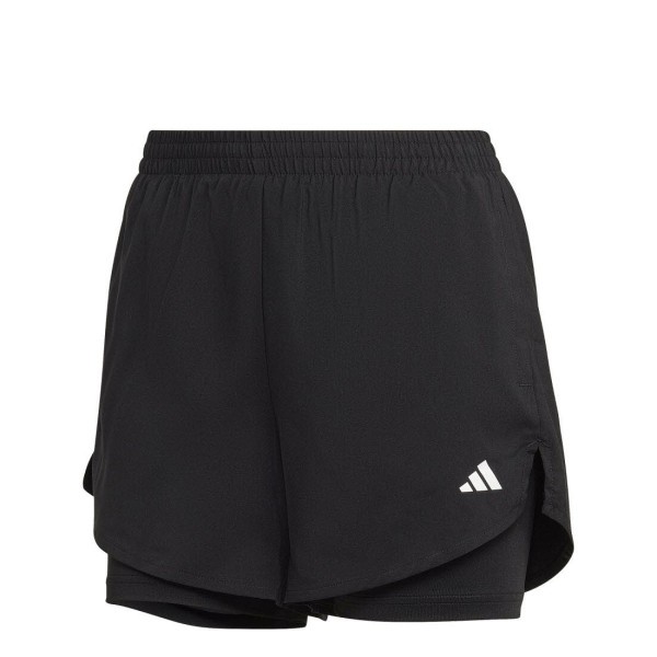 ADIDAS AEROREADY Made for Training Minimal Two-in-One Shorts Damen schwarz
