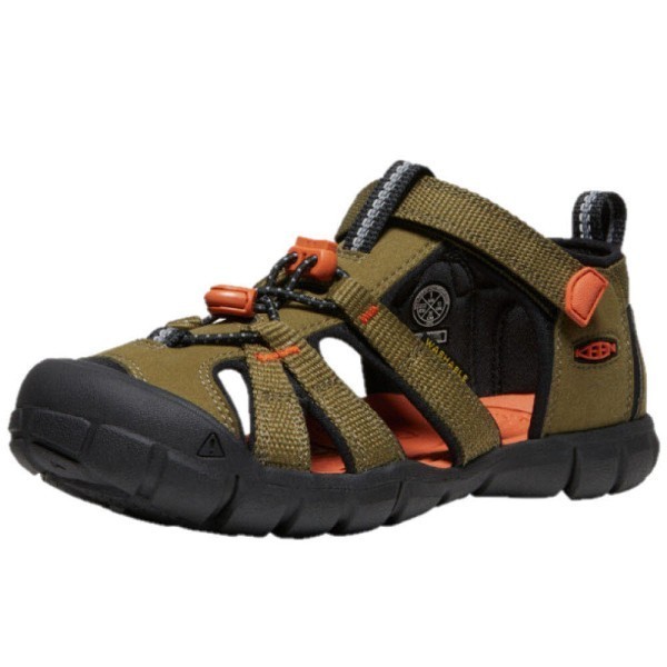 KEEN SEACAMP II CNX Y-DARK OLIVE/GOLD FLAME