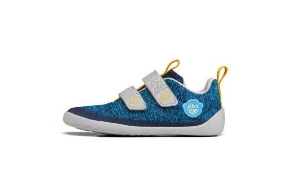 AFFENZAHN Knit Pinguin Schuhe Kinder blau - Bild 1
