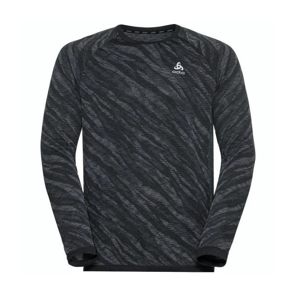 ODLO BL Crew neck Blackbomb Light Longsleeve Herren schwarz
