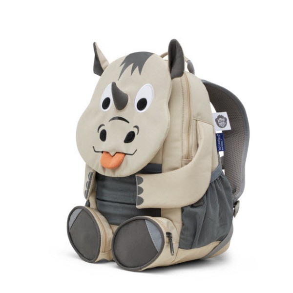 AFFENZAHN Großer Freund Nashorn Rucksack Kinder beige - Bild 1