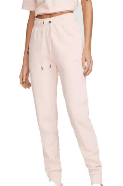 NIKE Nsw Essntl Flc Mr Hose Damen rosa